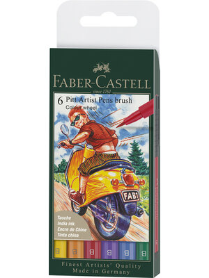Pitt Artist Brushpen - set 6 stuks - Colour Pitt Artist Brushpen - set 6 stuks - Colour