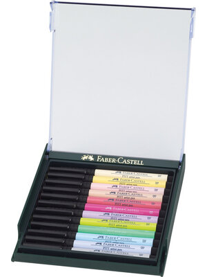 Pitt Artist Brushpen - set 12 stuks - pastel Pitt Artist Brushpen - set 12 stuks - pastel