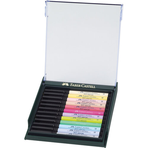 Tekenstift Pitt Artist Pen Brush - set 12 stuks - pastel