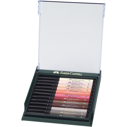 Tekenstift Pitt Artist Pen Brush - set 12 stuks - Skin