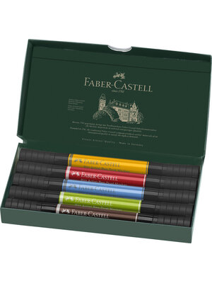 Tekenstift Pitt Artist Pen duo marker - etui a 5 stuks