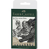 Pitt Artist Pen - set 8 stuks - zwart