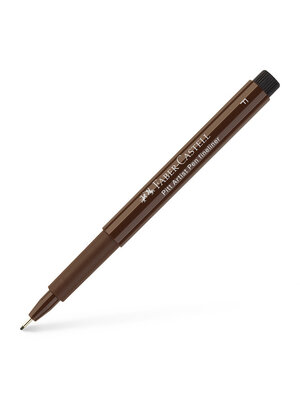 Tekenstift Pitt Artist Pen - F donker sepia