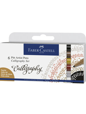 Pitt Artist Pen - Kalligrafieset 6 stuks Pitt Artist Pen - Kalligrafieset 6 stuks