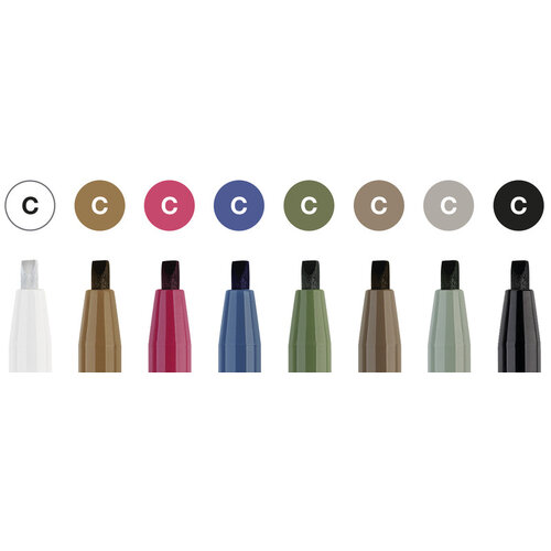 Tekenstift Pitt Artist Pen - kalligrafieset 8x