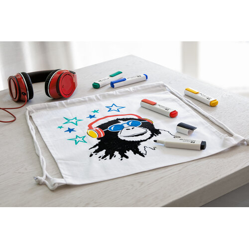 Textielmarkers - 5 stuks