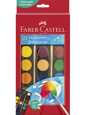 Waterverfdoos 21 kleuren (∅ 24 mm) Waterverfdoos 21 kleuren (∅ 24 mm)