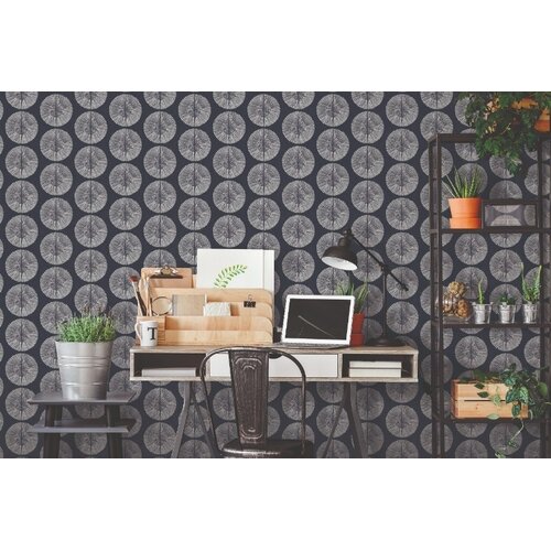 Noordwand Bazaar Behang met cirkelmotief - G78333