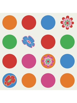 Noordwand Bluuming Affairs Behang met bloemen en stippen - 44587