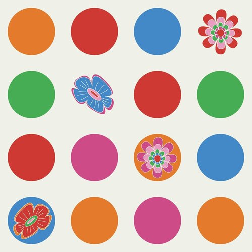 Noordwand Bluuming Affairs Behang met bloemen en stippen - 44587