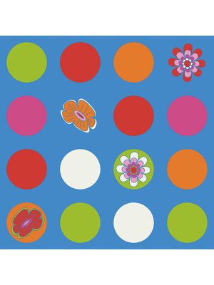 Noordwand Bluuming Affairs Behang met bloemen en stippen - 44588