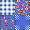 Noordwand Bluuming Affairs Behang patchwork vierkantjes - 44600