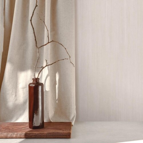 Cerra Behang met fijne streep structuur - 27643