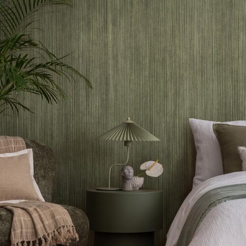 Cerra Behang met fijne streep structuur - 27644