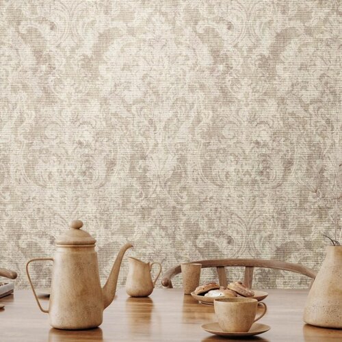 Noordwand Cerra Behang met glanzende structuur ornamenten - 81427