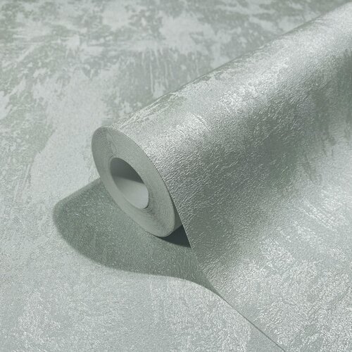 Noordwand City Glow; The New Textures Book; City Romance Metallic mint behang met structuur - 34273