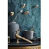 Noordwand City Glow; The New Textures Book; City Romance Metallic teal behang met structuur - 34278