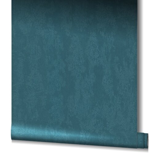 Noordwand City Glow; The New Textures Book; City Romance Metallic teal behang met structuur - 34278