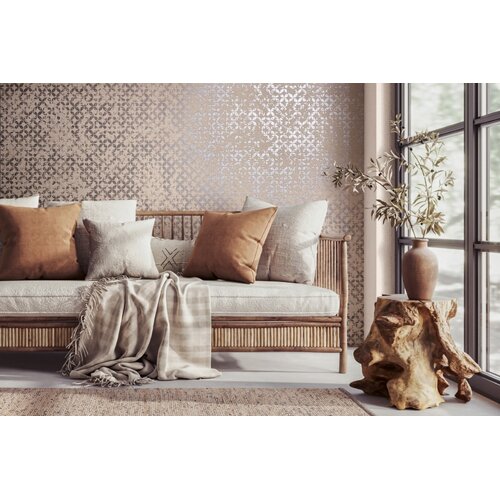 Noordwand City Romance Behang met betonnen cirkels patroon - 35120