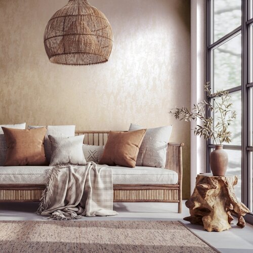 Noordwand City Romance Behang met metallic beton structuur - 35131