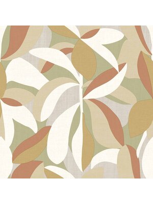 Noordwand Energie Behang met abstracte bladerenprint - 30105