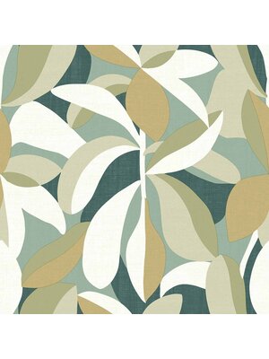 Noordwand Energie Behang met abstracte bladerenprint - 30107