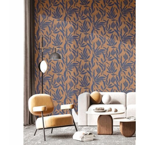 Noordwand Energie Behang met bladerenprint - 30144