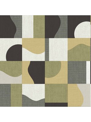 Noordwand Energie Behang met grafische vlakverdeling - 30129