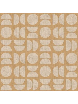 Noordwand Energie Behang retro met halve en hele cirkels - 30153