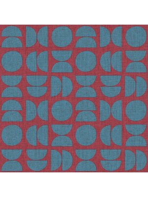 Noordwand Energie Behang retro met halve en hele cirkels - 30154