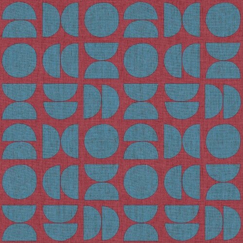 Noordwand Energie Behang retro met halve en hele cirkels - 30154