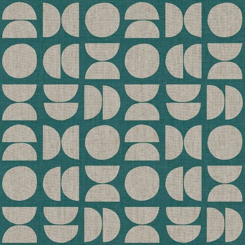 Noordwand Energie Behang retro met halve en hele cirkels - 30155