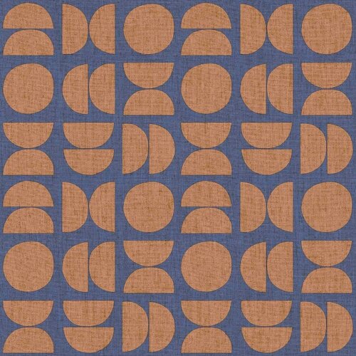 Noordwand Energie Behang retro met halve en hele cirkels - 30158
