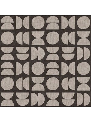 Noordwand Energie Behang retro met halve en hele cirkels - 30159