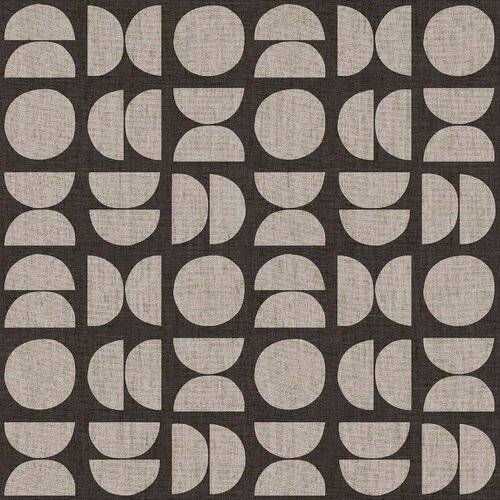 Noordwand Energie Behang retro met halve en hele cirkels - 30159