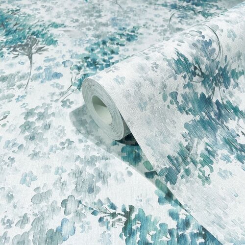 Noordwand Flora Behang met aquarel bloemenprint - 47451