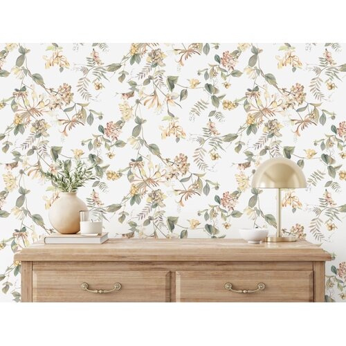 Noordwand Flora Behang met bloemenprint - 47455