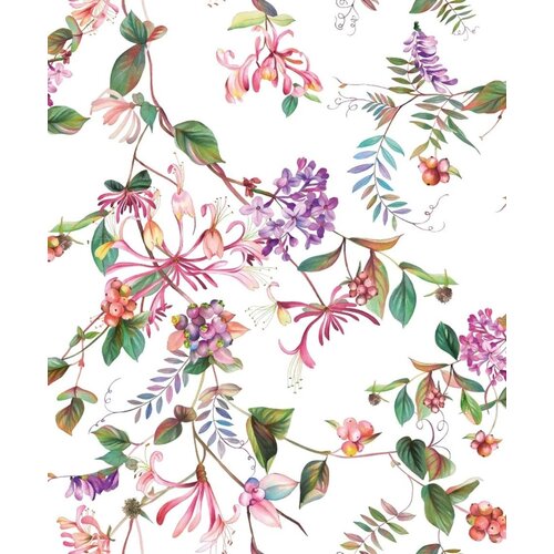 Noordwand Flora Behang met bloemenprint - 47456