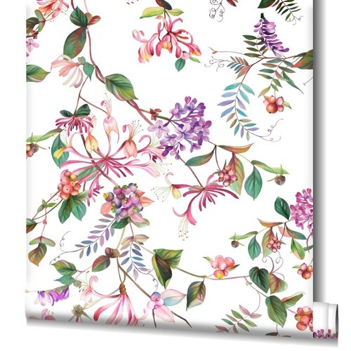 Noordwand Flora Behang met bloemenprint - 47456