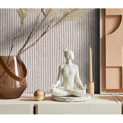 Noordwand Flora Behang met brei print - 47485