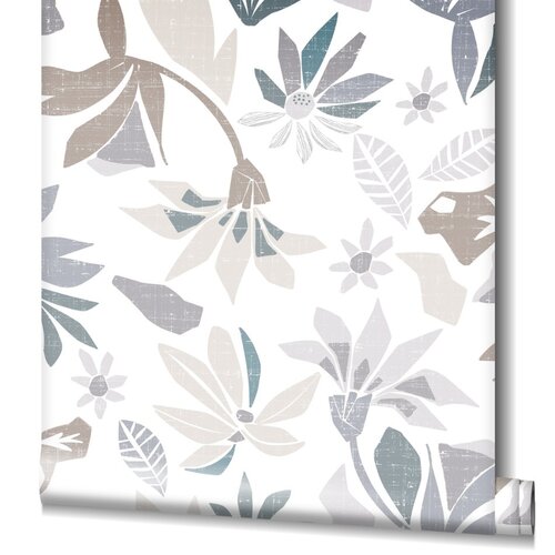 Noordwand Flora Behang met grafische bloemen - 47468 Noordwand Flora Behang met grafische bloemen - 47468