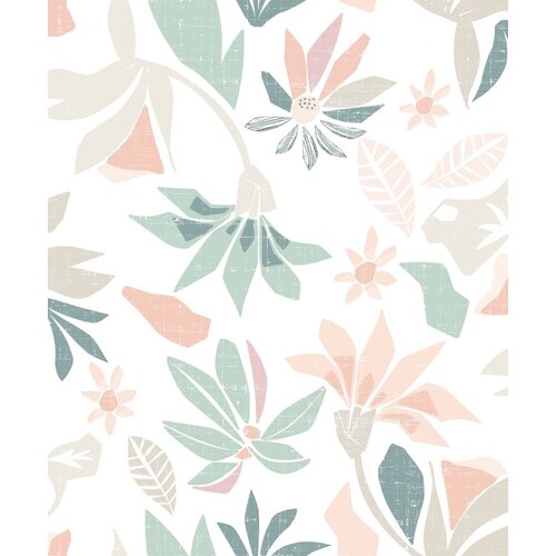 Noordwand Flora Behang met grafische bloemen - 47469