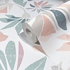 Noordwand Flora Behang met grafische bloemen - 47469