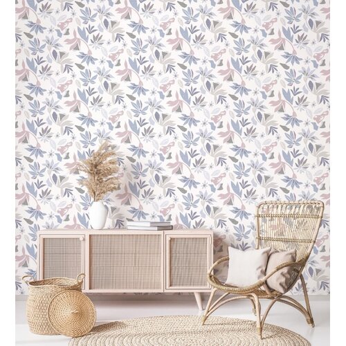 Noordwand Flora Behang met grafische bloemen - 47470