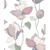 Noordwand Flora Behang met grote bloemen - 47472