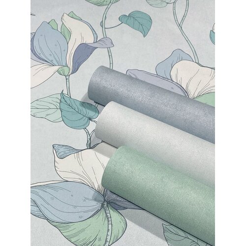 Noordwand Flora Behang met grote bloemen - 47473