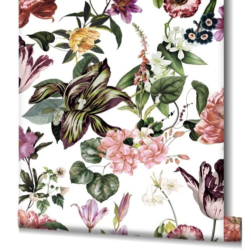Noordwand Flora Behang met grote bloemenprint - 47458