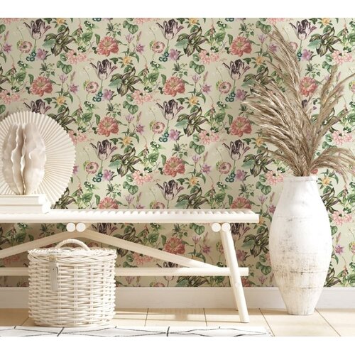 Noordwand Flora Behang met grote bloemenprint - 47461