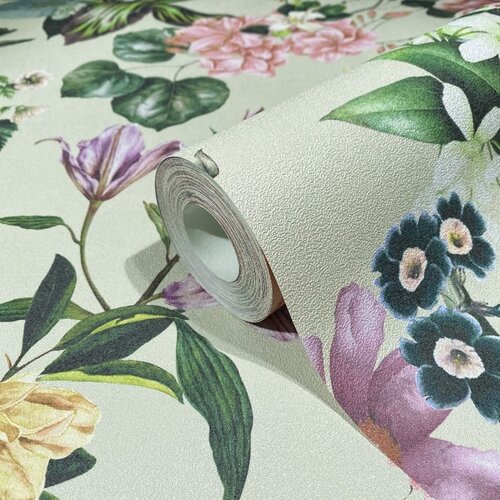 Noordwand Flora Behang met grote bloemenprint - 47461