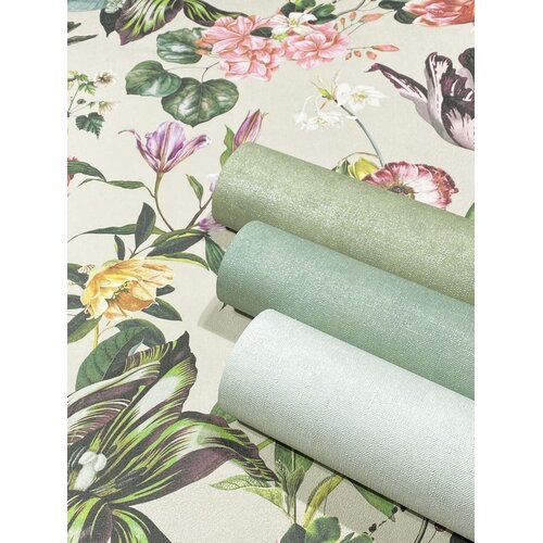 Noordwand Flora Behang met grote bloemenprint - 47461